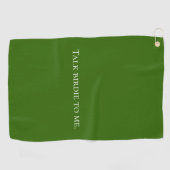 Grappig groen golfhanddoek (Horizontaal)