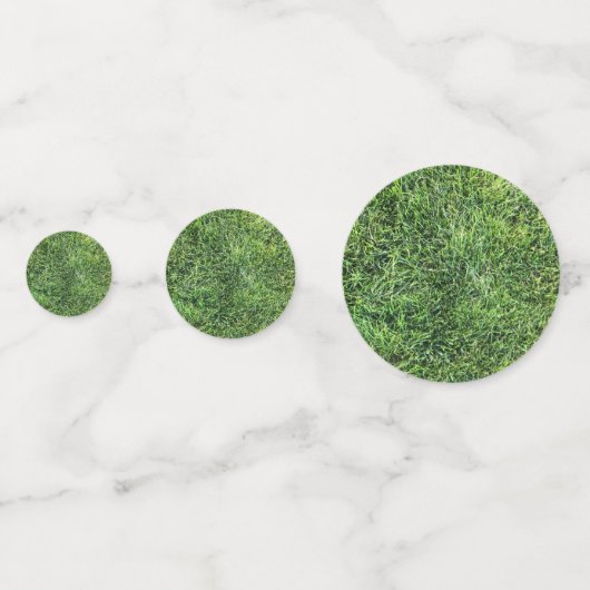 Grappig groen gras, echt fototextuurpatroon leuk confetti (Voorkanten)