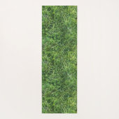 Grappig groen gras echte foto textuur patroon yogamat (Achterkant)