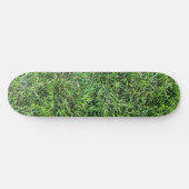 Grappig groen gras textuur patroon echte foto cool persoonlijk skateboard (Horizontaal)