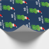 Grappig groen kikkerkverpakkingspapier voor kinder cadeaupapier (Hoek)