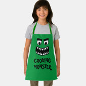 Grappig groen koken monster bakken schort voor kin (Insitu)
