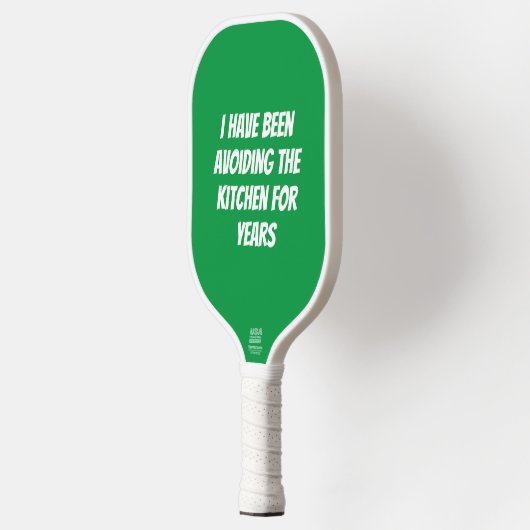 Grappig groen Niet in de keuken Pickleball Paddle (Links)