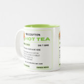 Grappig groen recept Hot Tea Mok (Voorkant links)