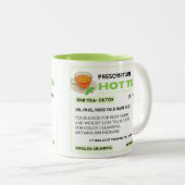 Grappig groen recept Hot Tea Mok (Voorkant rechts)