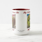 Grappig GROEN & ROOD 'Apple van mijn student' Mok (Midden)