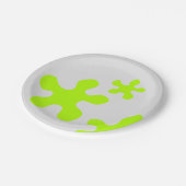 Grappig groen slijm grijs kinder papier bord (Gekanteld)