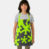 Grappig groen slijm, kool grijs, leuk schattig kin schort (Insitu)