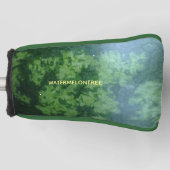 Grappig groen watermeloen liefhebber Abstract Patt Golfheadcover (Voorkant)