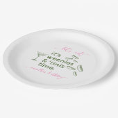 Grappig groen Weenies & Tinis Martini Verjaardagsf Papieren Bordje (Gekanteld)