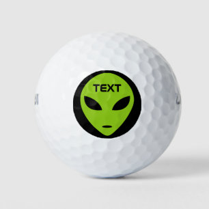 Grappig groene buitenaardse kop aangepaste golfbal golfballen