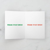 Grappig groene carnivoren planten cartoon kaart (Binnen)