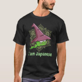 Grappig groene Japanse Ghost T-Shirt (Voorkant)