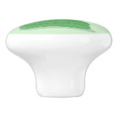 Grappig groene slang met maraca-cartoon keramische knop (Zijkant)