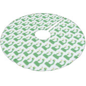 Grappig groene slang met maraca-cartoon kerstboom rok (Gekanteld)