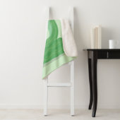 Grappig groene slang met maraca-cartoon sherpa deken (In situ)