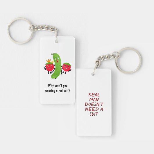 Grappig groente sleutelhanger