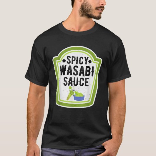 Grappig Groep Halloween Kostuum Wasabi Sauce Conce T-shirt (Voorkant)