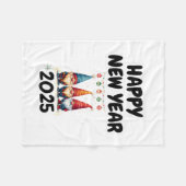 grappig Gronnie Vuurwerk gelukkig nieuwjaar 2025 D Fleece Deken (Voorkant (Horizontaal))