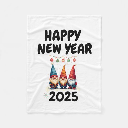 grappig Gronnie Vuurwerk gelukkig nieuwjaar 2025 D Fleece Deken (Voorkant)