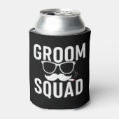 Grappig Groom Squad Wedding Party Design Blikjeskoeler (Blikje Voorkant)
