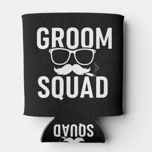 Grappig Groom Squad Wedding Party Design Blikjeskoeler (Achterkant)