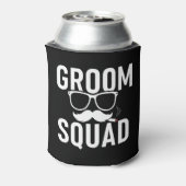 Grappig Groom Squad Wedding Party Design Blikjeskoeler (Blikje Achterkant)
