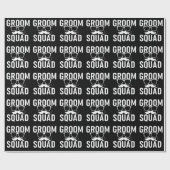 Grappig Groom Squad Wedding Party Design Cadeaupapier (Vlak)