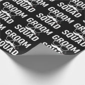 Grappig Groom Squad Wedding Party Design Cadeaupapier (Hoek)