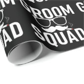 Grappig Groom Squad Wedding Party Design Cadeaupapier (Rol Hoek)
