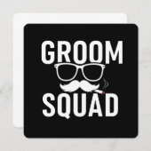Grappig Groom Squad Wedding Party Design Kaart (Voorkant / Achterkant)