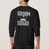 Grappig Groom Squad Wedding Party Design Trui (Achterkant)