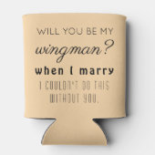 Grappig Groomsman Trouwvoorstel Elegant Toscaans Blikjeskoeler (Achterkant)