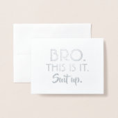 Grappig Groomsman voorstel - dit is het Folie Kaarten (Voorkant met envelop)