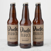 Grappig Groomsman voorstel idee Bier Etiket (Flessen)