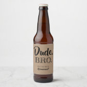 Grappig Groomsman voorstel idee Bier Etiket (Voorkant)