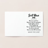 Grappig Groomsman-voorstel - Wil je de baan? Folie Kaarten (Binnen)