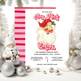 Grappig groot nick energie kerstfeest kaart