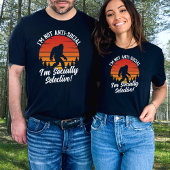 Grappig groot voet niet asociaal selectief t-shirt