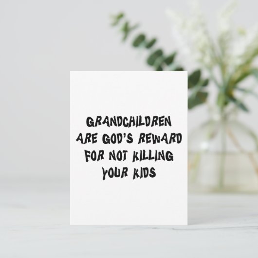 Grappig grootouders cadeau briefkaart (Staand voorkant)