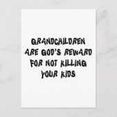 Grappig grootouders cadeau briefkaart (Voorkant)