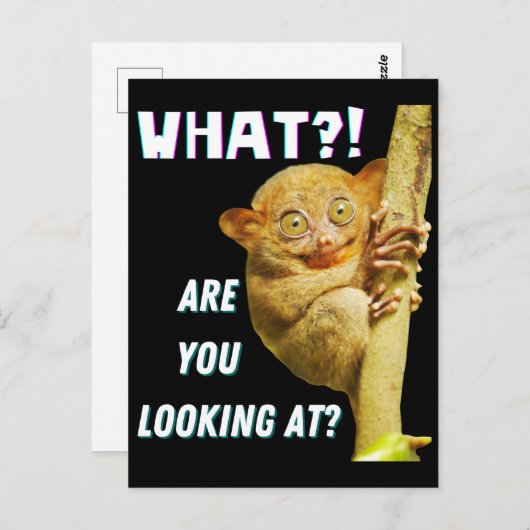 Grappig groots geoogste doelwit wat je ziet briefkaart (Voorkant / Achterkant)