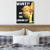 Grappig groots geoogste doelwit wat je ziet canvas afdruk (Insitu (Slaapkamer))