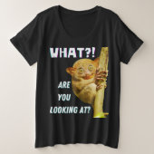 Grappig groots geoogste doelwit wat je ziet grote maat t-shirt (Design voorkant)
