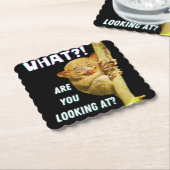 Grappig groots geoogste doelwit wat je ziet kartonnen onderzetters (Gebogen)