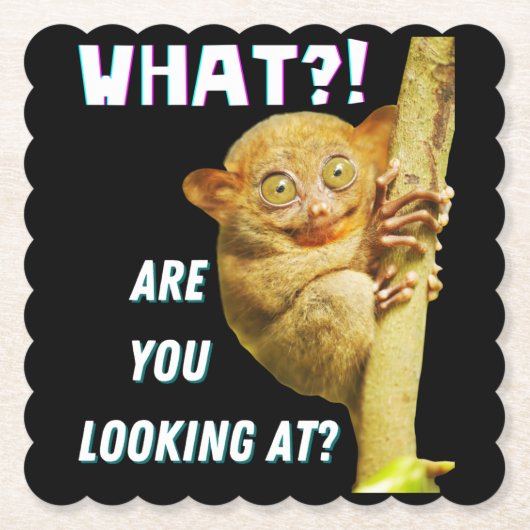 Grappig groots geoogste doelwit wat je ziet kartonnen onderzetters (Voorkant)