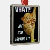 Grappig groots geoogste doelwit wat je ziet metalen ornament (Rechts)