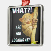 Grappig groots geoogste doelwit wat je ziet metalen ornament (Links)