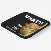 Grappig groots geoogste doelwit wat je ziet papieren bordje (Gebogen)