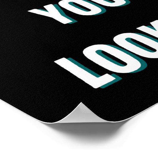 Grappig groots geoogste doelwit wat je ziet poster (Hoek)